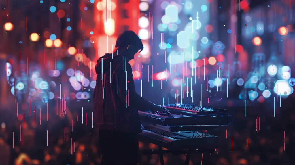 pianist playing in the rain